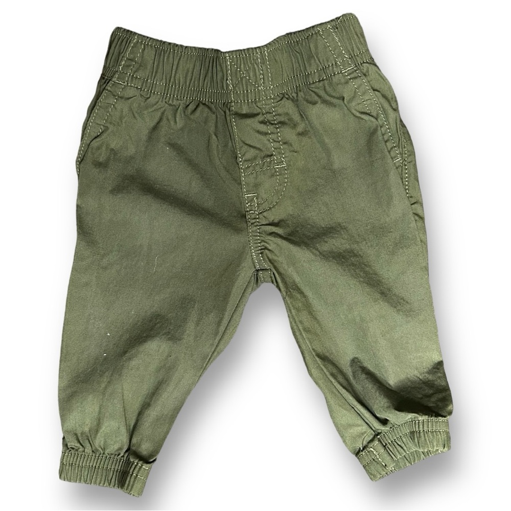 Carters baby army green pants | elastic waist | 3 months